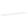 Panneaux de bibliothèque 8 pcs Blanc 100x20x1,5 cm Aggloméré 