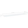 Panneaux de bibliothèque 8 pcs Blanc 100x20x1,5 cm Aggloméré 
