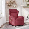 Fauteuil de massage inclinable Rouge bordeaux Tissu 