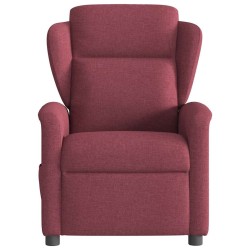 Fauteuil de massage inclinable Rouge bordeaux Tissu 