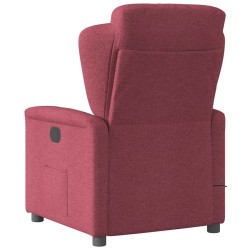 Fauteuil de massage inclinable Rouge bordeaux Tissu 