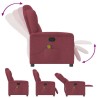 Fauteuil de massage inclinable Rouge bordeaux Tissu 
