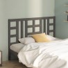 Tête de lit Gris 166x4x100 cm Bois massif de pin 