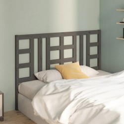 Tête de lit Gris 166x4x100 cm Bois massif de pin 