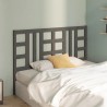 Tête de lit Gris 166x4x100 cm Bois massif de pin 