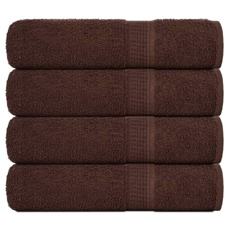 Serviettes de bain 4 pcs marron 100x150 cm 360 g/m² 100% coton 