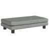 Lit pour chien avec extension gris clair 100x50x30 cm velours 