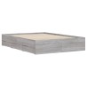 Cadre de lit avec tiroirs sans matelas sonoma gris 135x190 cm 
