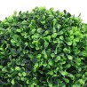 Plantes de buis artificiel 2 pcs avec pots Boule Vert 37 cm 