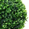 Plantes de buis artificiel 2 pcs avec pots Boule Vert 37 cm 