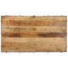 Table basse avec roulettes bois de manguier massif 100x55x26 cm 