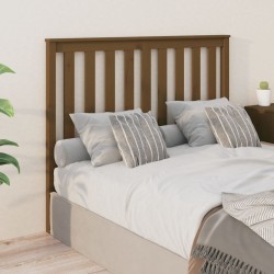 Tête de lit Marron miel 146x6x101 cm Bois massif de pin 
