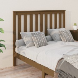 Tête de lit Marron miel 146x6x101 cm Bois massif de pin 