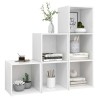 Ensemble de meubles TV 3 pcs Blanc Bois d'ingénierie 