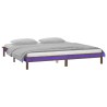 Cadre de lit à LED sans matelas 160x200 cm bois massif 