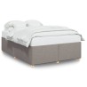 Cadre de lit sans matelas taupe 140x200 cm tissu 