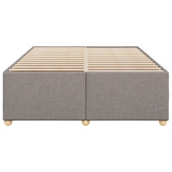 Cadre de lit sans matelas taupe 140x200 cm tissu 