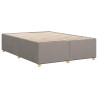 Cadre de lit sans matelas taupe 140x200 cm tissu 
