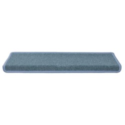 Tapis d'escalier 30 pcs 65x21x4 cm bleu 