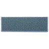 Tapis d'escalier 30 pcs 65x21x4 cm bleu 