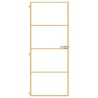 Porte intérieure mince doré 83x201,5 cm verre trempé aluminium 