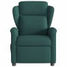 Fauteuil de massage inclinable Vert foncé Tissu 