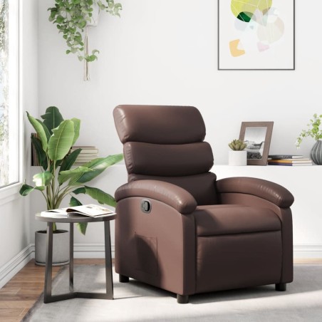 Fauteuil inclinable Marron Similicuir 