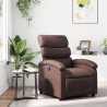 Fauteuil inclinable Marron Similicuir 