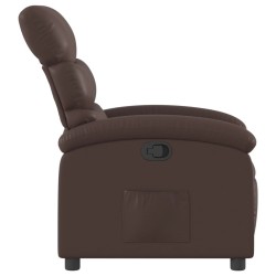 Fauteuil inclinable Marron Similicuir 