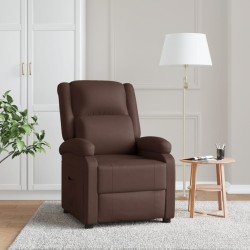 Fauteuil inclinable Marron Similicuir 