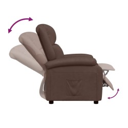 Fauteuil inclinable Marron Similicuir 