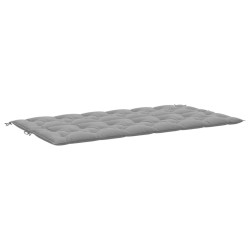 Coussin de banc de jardin gris 200x(50+50)x7 cm tissu oxford 