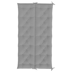 Coussin de banc de jardin gris 200x(50+50)x7 cm tissu oxford 