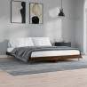 Cadre de lit sans matelas chêne marron 150x200 cm 