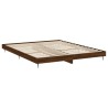 Cadre de lit sans matelas chêne marron 150x200 cm 