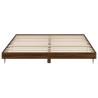 Cadre de lit sans matelas chêne marron 150x200 cm 