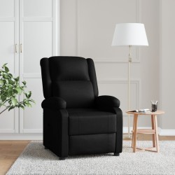 Fauteuil inclinable Noir Similicuir 