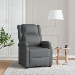 Fauteuil inclinable Gris Similicuir 