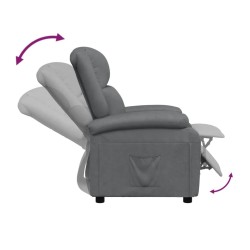 Fauteuil inclinable Gris Similicuir 
