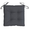 Coussins de chaise lot de 6 anthracite 50x50x7 cm tissu oxford 