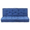 Coussins de plancher de palette lot de 2 Coton Bleu clair 