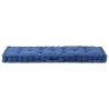 Coussins de plancher de palette lot de 2 Coton Bleu clair 