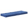 Coussins de plancher de palette lot de 2 Coton Bleu clair 