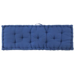 Coussins de plancher de palette lot de 2 Coton Bleu clair 