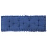 Coussins de plancher de palette lot de 2 Coton Bleu clair 