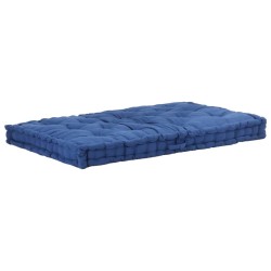 Coussins de plancher de palette lot de 2 Coton Bleu clair 