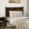 Tête de lit chêne fumé 80 cm bois d'ingénierie et acier 