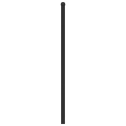 Tête de lit chêne fumé 80 cm bois d'ingénierie et acier 