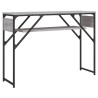 Table console avec étagère sonoma gris 105x30x75 cm 