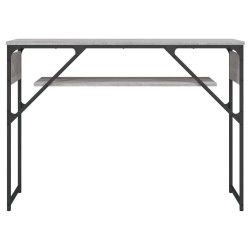 Table console avec étagère sonoma gris 105x30x75 cm 